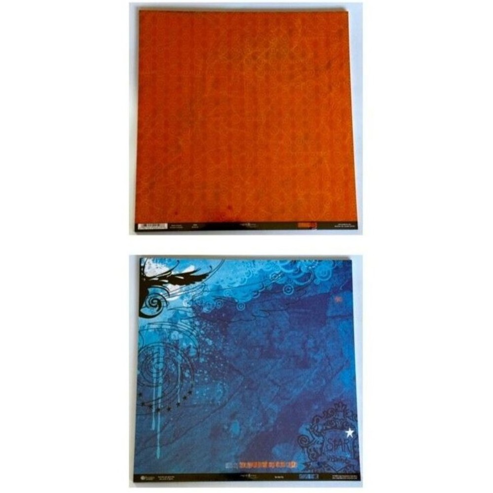 SANDYLION Rouge de Garance RMR8 "On the Fly"- DS 12x12 Scrapbook Paper- …